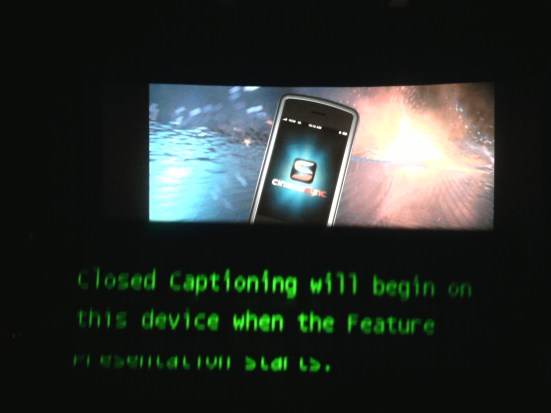 Sorry folks, but no captioned movie previews.