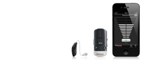ReSound Phone Clip+ and hearing aid