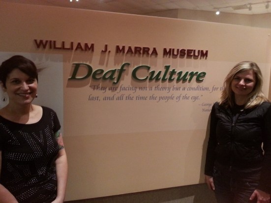 Lipreading Mom with Author Tara Chevrestt-Hightower at the DCC