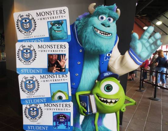 Join "Sully," "Mike," and Lipreading Mom for tonight's captioned drive-in movie!