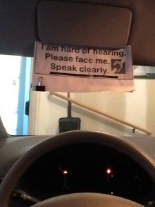 Lipreading Mom's Car Visor Card